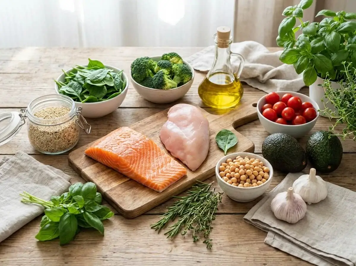 Healthy ingredients used in quick healthy recipes