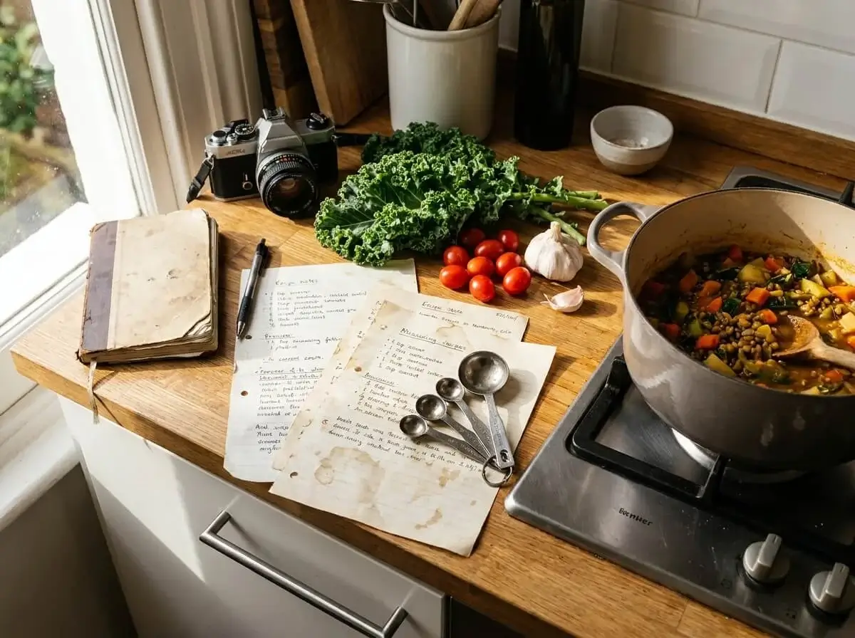 Recipe testing in the Nourished in a Hurry kitchen